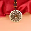 Colgante de Latón Puro Antiguo Montaña Cinnabar Fantasma Gastando Bolsa Gankun Bagua Colgante de Monedas de Cobre Joyería de Monedas de Cobre Taoísta Adornos Colgantes