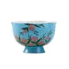 Pintura al Óleo Estilo Dinastías Tang y Song Flor de Rosa Alta Estética Taza Maestra de Cerámica Pintada a Mano para Uso Doméstico, Taza de Té de Pie con Boca de Flor, Taza de Degustación