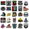 50 piezas de pegatinas de música electrónica, geniales y elegantes, impermeables, adecuadas para la decoración DIY de gabinetes de audio
