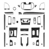 Producto transfronterizo adecuado para el interior del coche Chrysler 300 2011-2014, adhesivo decorativo de modificación de resina de fibra de carbono