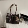 Bolsa Tote para o Trabalho para Mulheres 2025 Inverno Nova Tendência de Alto Valor Retrô Bolsa de Ombro Elegante Bolsa de Mão para Compras