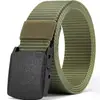 Cinto Tático de Lona com Imitação de Nylon Transfronteiriço, Unissex para Exterior sem Metal, Cinto Militar de Treinamento de Lona