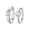 Anillos de Pareja en Forma de Corazón, un Par de Anillos Abiertos Ajustables, Símbolo de Amor, Anillos Ajustables en Par, Joyería, Dropshipping
