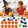 Bolsa de Dulces de Cáscara de Calabaza de Halloween, Juguete de Fiesta de Cáscara de Calabaza Abrible, Regalo de Broma, Cubo de Calabaza Calavera para Dulces