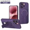 Adequado para Capa de Celular Magnética Padrão Fibra de Carbono para Vivo V70 V60 Suporte S50 Anti-Queda Y05 Capa Protetora