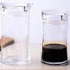 Botella de condimento de acrílico, tarro de condimento adecuado para suministros de cocina, tarro de condimento transparente, olla de vinagre creativa, olla de chile, olla de aceite