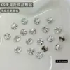 Decoraciones para Uñas con Pedrería Acabado Blanco K9, Pedrería Ovalada sin Base Hielo Azúcar Deslumbrante de Alta Gama, Accesorios de Pedrería para Uñas de Lujo Ligero