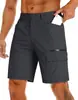 Comercio Exterior Transfronterizo Aliexpress Pantalones Cortos Funcionales de Exterior para Hombre Bolsillos Múltiples Holgados Tipo Cargo Verano Venta al por Mayor en Stock