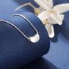 Collar de Frijol de Luz de la Suerte Elegante de Moda Frijol de Acacia Simple Personalidad Clavícula para Mujeres