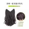 Peluca para Mujer con Cabello Largo Rizado, Extensiones de Cabello Ondulado de una Pieza para Aumentar el Volumen del Cabello, Cabello Humano Simulado Esponjoso, Piezas de Peluca de Extensiones de Cabello Sin Costuras
