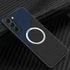 Capa Transparente Eletrodepositada para Celular Samsung s23ultra Carregamento Magnético S22Plus Película para Lente Completa Capa Macia