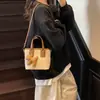 Moda Nueva de Alto Nivel 2026 Bolso de Mano Bolso Cubo Simple Casual Versátil Bolso de Hombro Bolso Cruzado de Nicho