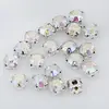 Preço de Fábrica Atacado Exportação Qualidade Vidro AA Strass Costurado à Mão com Garras de Cobre, Strass de Cristal Costurado à Mão, Acessórios para Vestido de Noiva DIY Strass com Garras