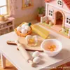 Casa de Muñecas Miniatura Cocina Comida Juego de Juguete Rodillo Bol para Huevos Aceite de Oliva Herramientas Accesorios para Fotografía de Maquetas