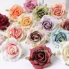 Ins Estilo Escandinavo Rosa Flor Artificial Cabeza de Flor Falsa Hecho a Mano DIY Pasador Tocado de Flor Material para Bolso Gu Mei Tong