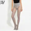 Meias de Óleo de Cavalo Sem Costura Tamanho Grande Meias Finas Realçador de Pernas com Brilho de Óleo Meia-Calça Feminina Primavera/Outono Verão Anti-Puxões Nude Cintura Alta