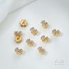 Anel Espaçador de Contas de Ouro 14K Preenchido com Zircônia Incrustada com Preservação de Cor Laço Diamante DIY Feito à Mão Pulseira de Pérolas Acessórios de Joalheria