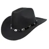 Sombrero de Vaquero para Hombres y Mujeres Moda Rollo Superior Suave Sombrero de Tela con Cinturón de Hebilla Sombrero para el Sol Protector Solar Sombrero de Sol Sombrero de Jazz