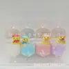 Dulce Pato Pequeño Llavero Lindo Botella Creativa de Aceite y Arena Movediza Colgante Flotante Colgante Personalizado para Mochila Escolar