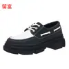 Liu Fu 2026 Primavera Novo Comércio Exterior Tamanho Grande Cadarço Mocassins WISH Amazon Moda Feminina Europeia e Americana Sapatilhas
