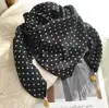 Bufanda Cuadrada Cálida de Nuevo Estilo 2024 con Hebilla Magnética, Bufanda Triangular de Seda, Bufanda de Algodón para Mujer, Bufanda Elegante para Cuello para Primavera, Otoño e Invierno, Versátil y Elegante