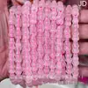 Cuentas Rosas de Galleta de Madagascar Naturales Sueltas para Pulsera DIY, Collar, Accesorios de Joyería, Cuentas Semi-Terminadas al por Mayor