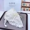 Super Fada Francesa Creme Bolinhas Renda Faixa de Cabelo Lenço Headband Vento Suave Corda de Cabelo Laço Francês Pastoral Novo Estilo
