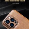 Funda protectora anticaídas S24Ultra de alta calidad P70/Mate60 para iPhone16ProMax, funda de cuero para teléfono móvil