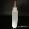 Tapa roja de HDPE con punta de aguja botella de plástico para exprimir salsa botella de plástico vacía para condimentos botella de plástico para envasado secundario de líquidos PE botella de plástico para exprimir