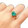 Anillo de Esmeralda Natural al por Mayor de Fábrica Plata S925 Incrustado con Piedra Principal 9*9 Joyería de Lujo Venta Directa de Fábrica Piedras Preciosas