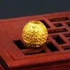 Venta al por mayor Vietnam chorro de arena dorado sólido accesorios DIY hechos a mano cobre puro chapado en oro pulsera con cuentas cuentas sueltas