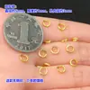 Plata de Ley S925 Chapada en Oro Espaciador de Disco Anillo Cerrado Cristal Año de Nacimiento Cuerda Roja Trenzada para la Mano Collar Accesorios DIY