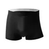Comércio Exterior Transfronteiriço Cuecas Boxer Masculinas Seda Gelada Cor Sólida Respirável Tamanho Grande Shorts Boxer Masculino Atacado Dropshipping