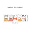 Br62989 Desenho Animado Fofo Gatinho de Outono Tardio Adesivo de Parede Autoadesivo Quarto Sala de Estar Cômodo Pet Shop Adesivo Decorativo