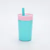 Copo de Palha Transfronteiriço, Copo Térmico de Aparência Sofisticada, Caneca de Café de Aço Inoxidável, Copo de Água, Copo Mini de Bolso Portátil Personalizado para Uso Externo