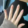 Uñas Portátiles Hechas a Mano Color Nude, Mismo Estilo que las de Zhen Yuan, Estilo Princesa del Templo Ganlu, Color Nude que Realza el Tono de Piel, Lujo Ligero, Deseo Puro, Desmontables