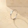 Anéis de Casal em Prata Esterlina 925 Nicho Diamantes Incrustados você&eu Design Gravado Senso Anéis de Paro Unisex Anéis de Dedo Simples Personalizados