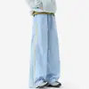 Calça Casual Nasa Estilo Americano Secagem Rápida Bloco de Cores Zíper para Homens e Mulheres, Primavera Dopamina Esportes ao Ar Livre Calça de Caminhada Reta