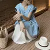 Top sin mangas con cuello en V estilo coreano para mujer, Nuevo chaleco de verano versión coreana estilo perezoso de longitud media, Suéter holgado adelgazante