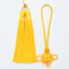 Borla auspiciosa de dos colores borla china borla colgante hecho a mano DIY