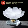 Aldea Tibetana Loto Esmaltado de Siete Colores Portalamparas de Aceite de Mantequilla Portavelas para Interiores en Casa Para Ofrenda a Buda Lámpara Adorno de Lámpara de Buda
