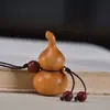 Llavero de calabaza de madera de durazno, colgante pequeño de calabaza personalizado de sándalo, cadena para teléfono, accesorio para bolso, accesorio creativo para hombres y mujeres