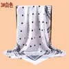Bufanda Cuadrada de Satén para Mujer, Estilo Nuevo, 90 cm, Elegante, Estampado Geométrico de Lunares, Pañuelo para la Cabeza con Protección Solar, Bufanda de Seda, Venta al por Mayor