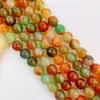 Pulseira de Contas Soltas de Ágata Bicolor Natural Contas para DIY Pulseira Tecida à Mão de Cristal Acessórios de Joias