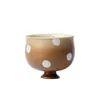 Taza alta de estilo japonés Iino Kisetsu con lunares de caramelo, estilo wabi-sabi, taza de té antigua, juego de té Kung Fu, taza individual