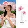 Pequeñas Pegatinas de Tatuaje Serie de Flores Acuarela Fresca Fotografía de Disfraces Impermeables Sudor Duraderas para Muñeca y Tobillo