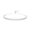 Pulseira de Contas da Sorte em Prata 925 para Mulheres, com 3m de Contas, Fashionável, Versátil, Simples, Pulseira Pequena de Contas de Prata Ajustável Tipo Puxador