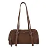 Bolsa Outono/Inverno 2026 Uso Diário Versátil Retro Camurça Veludo Feminina Grande Capacidade Feminina Ombro Único Bolsa de Axila