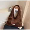 Bolso de Hombro Versátil Casual Transfronterizo Moda Estilo Otoño e Invierno Gran Capacidad Coreano Moderno Nicho Literario Bolso de Mano Bolso Tote