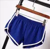 Shorts Esportivos de Exportação Europeia e Americana 2024 Feminino para Casa Casual Cor Pura Moda Yoga Calças de Praia Cor Doce Hot Pants